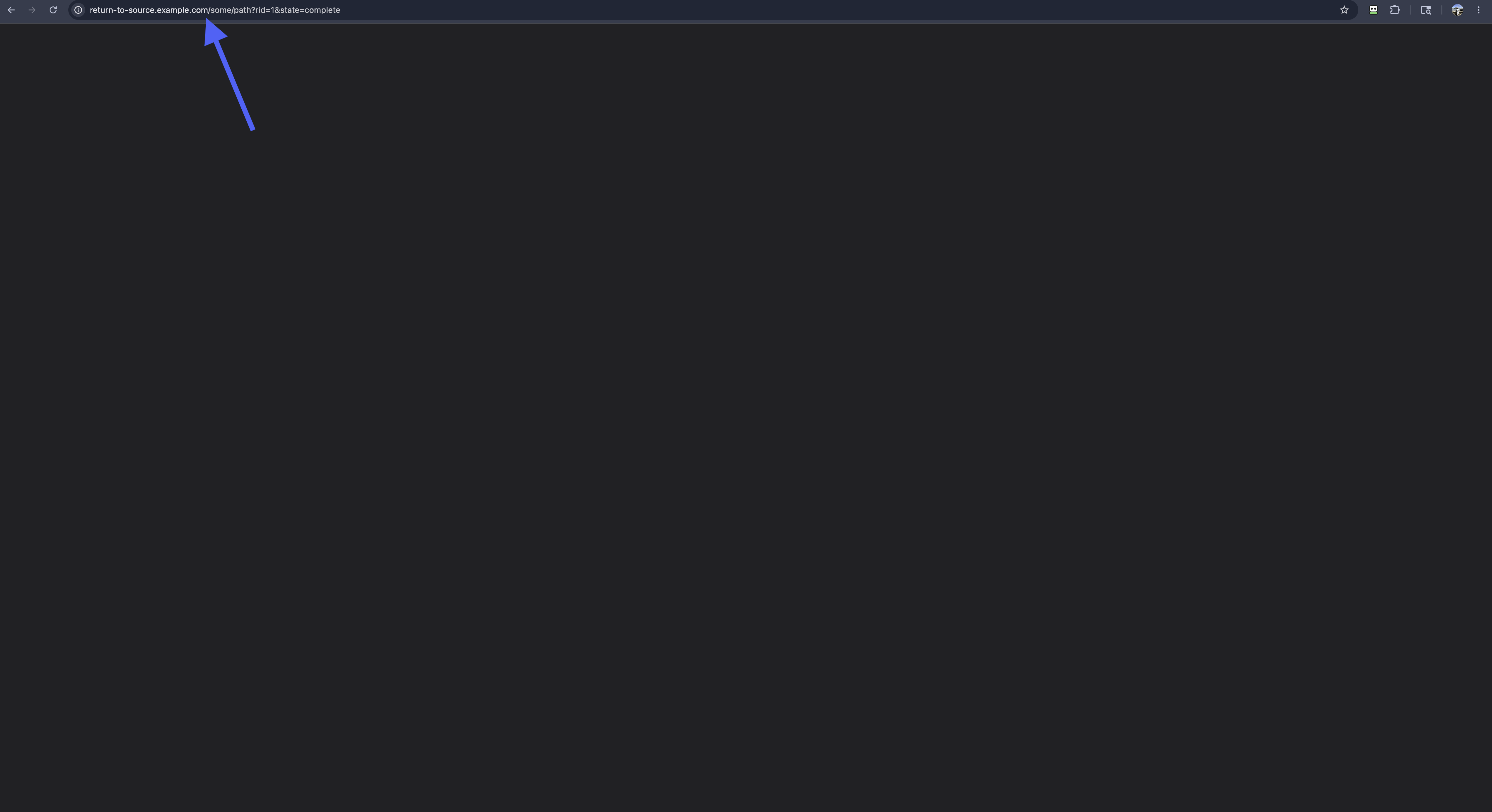 Check the destination page